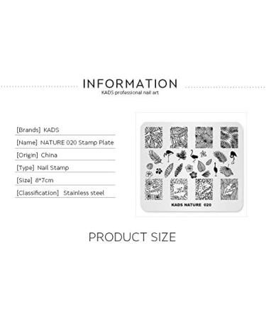 KADS Nail Stamping Plate Flamingo Design for DIY Nail Art - NA020 - Buy Online on GoSupps.com