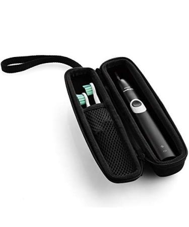 caseling Hard Toothbrush Travel Case Fits Philips Sonicare Protective Clean 4100 Sonicare 2 Series Portable Toothbrush Holder with Easy Grip Carry Strap (Small (Great for Travel)) Small (Pack of 1)