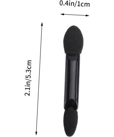 PLAFOPE 10pcs Dual Sided Eye Shadow Brush Eyeshadow Stick Brush Paupi re Sponge Eyeshadow Brush Kit Black - Buy Online on GoSupps.com