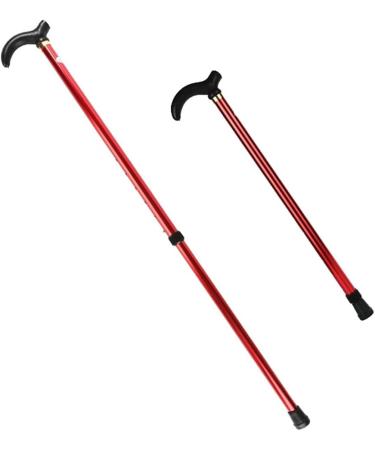 Lightweight Height Adjustable Crutches Teleswalking Stick 6 Colors Hiking Sticks Mobility Aids for Men Women Elderly/Brown Lucky Star - Buy Online on GoSupps.com