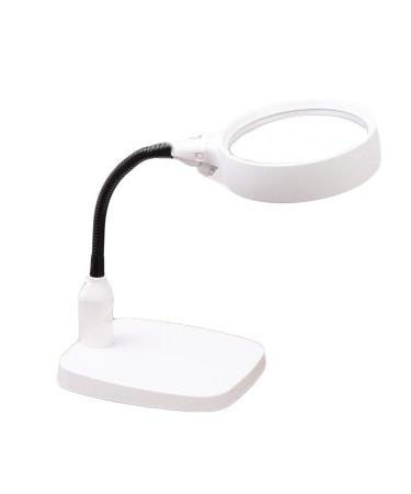 Magnifying Glass Desktop Magnifying Glass Adjustable Lighting 6 LED with Charger 10X Made in China