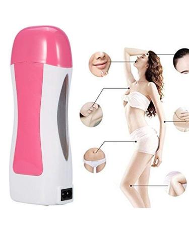 Professional hair removal set wax roller with thermal wax and 100 g warm wax 5 pieces of wood spatula 100 pieces of paper strips for growing lavender colors