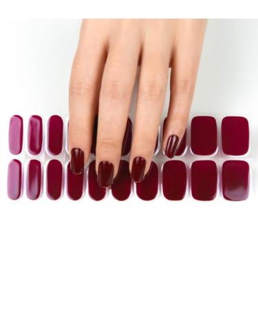 Zaubern gel4Home- UV wraps UV nail foils gel nail wraps semi cured gel nails (Ruby Red)