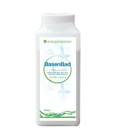 Base bath - Basic bathing salt with Q10 aloe vera Spirulina & Rosa Mayosalz - pH value - acid -base household - vegan - GVO -free - without additives - 800G