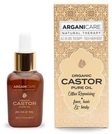 Arganicare | Castor Oil Range | ORGANIC OILS 3-1 | Castor | Reduces the Appearance of Scars Treats Damaged Skin & Prevents Stretch Marks | High Hydration | 100% vegetable | 400mL - Buy Online on GoSupps.com