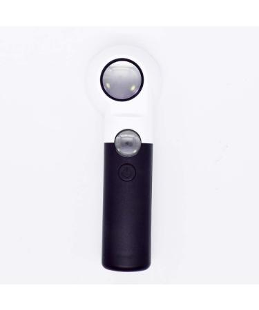 Handheld LED Light 16 Times Double Layer High Magnification Glass Glass Identifying Antique Reading Good Times