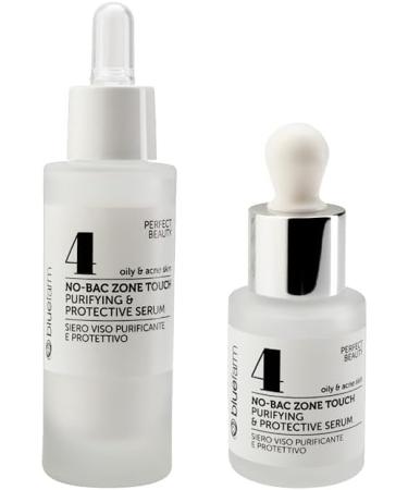 BLUE FARM | 4 No-Bac Zone Touch purifying & Protective Serum 15 ml Purifying and protective face serum formulated for skin with acne protects against impurities and reduces irritation - Buy Online on GoSupps.com