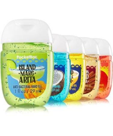 Bath and Body Works Anti-Bacterial Hand Gel 5-Pack PocketBac Sanitizers - Assorted Scents - 1 fl oz - Buy Online on GoSupps.com