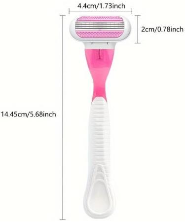 Razor 3-Leaf T-Shaped Lady Razor - Removable Hair Remover for Women | Reusable & Easy Trim | 1 Holder 3 Blades - Buy Online on GoSupps.com