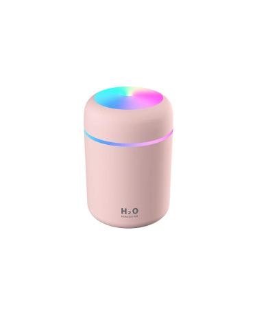 Colorful Cool Mini Humidifier, Essential Oil Diffuser, Aroma Essential USB Personal Desktop Humidifier for Car, Office Room, Bedroom etc,2 Adjustable Mist Modes (Pink)
