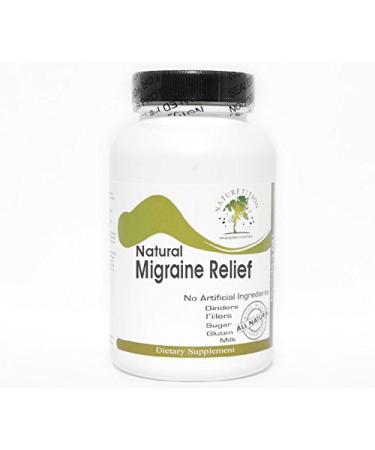 Natural Migraine Relief 180 Capsules - No Additives Naturetition Supplements