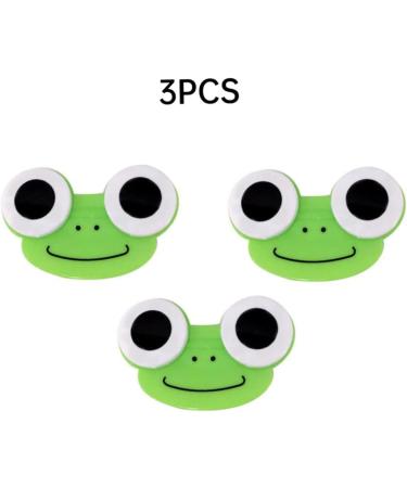 Peosaard Cartoon Frog Contact Lens Case - Cute Animal Lens Holder - 3pcs International Shipping - Buy Online on GoSupps.com
