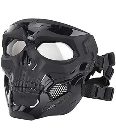 Tactical Skull Mask & Fast Paintball Helmet Set for Full-Face Protection in Paintball & CS Games - BK - Buy Online on GoSupps.com
