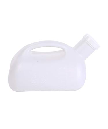 3000ML Large Male Urinal Durable Odorless Portable Mens Potty Pee Bottle Collector Travel Toilet (White) Happy