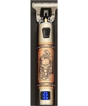 Professional Mens Hair Clippers Zero Gapped Cordless Hair Trimmer Professional Haircut & Grooming Kit for Men Rechargeable LED Display Skull Ornament - Buy Online on GoSupps.com