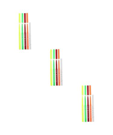 FOMIYES 15 Pcs Halloween Paint Pen Eyeliner Pencil Eye Liner Women Makeup Tool Eyeliner Fluorescence Plastic 12.00X0.80X0.80CMx3pcs Assorted Colorx3pcs