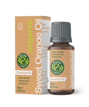 100% Natural Organic Sweet Orange Essential Oil 15ML Therapeutic Grade for Hair Care Skin Care Bath Diffuser Undiluted & Cruelty Free