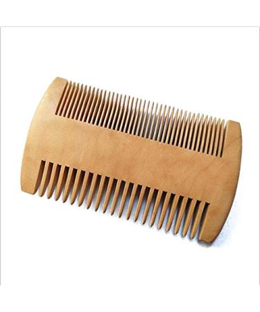 Comb 2pcs Wooden Comb Natural Sandalwood Ultra-Narrow Tooth Wooden Comb Static-Free pet Beard Comb Hair Styling Tool Hair Comb Talla nica 2