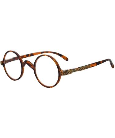 Eyekepper Round Reading Glasses a Little Large Than Vintage Professor Oval Readers (Black) +2.25 Brown Tortoise