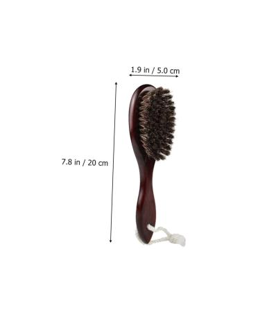 Beavorty Men's Wooden Bamboo Mustache & Beard Hairbrush - Premium 20x5cm Cleaning Brush for Grooming & Baby Bathing - Buy Online on GoSupps.com