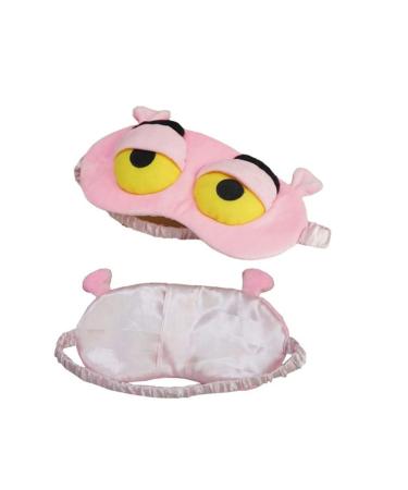 Cute 3D Frog Eye Sleep Mask Funny Cute Frog Eye Blindfold Cover for Children Adult Soft Eyeshade Sleeping Mask for Plane Travel Yoga Office Snap (Pink)