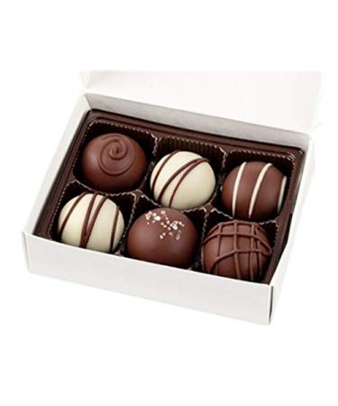 No Whey Foods - Signature Truffle Collection (6 Pieces) - Allergy Friendly And Vegan Chocolate Candy - Dairy Free, Nut Free, Peanut Free, Soy Free, Gluten Free Allergy Friendly and Vegan Signature Truffles