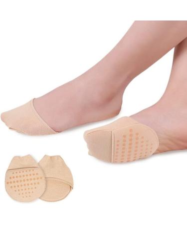 2 Pairs High Heel Silicone Shoe Cushion Pads for Forefoot Pain Relief - Women's Pedicure Socks for Calluses and Corns - Buy Online on GoSupps.com