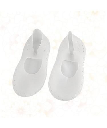 Yardenfun 1 Pair Ped Socks Invisible Socks Silicone Socks High Heel Socks Silicone Gel Foot Moisturizing Socks High Heel Protectors Short Shocks Men and Women Forefoot Pad Breathable White White L - Buy Online on GoSupps.com