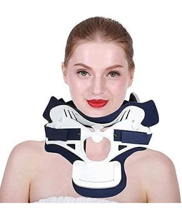 SSDDDLZEQ Neck Brace Collar Cervical Neck Traction Device |for neck pain stabilizes the amplifier Relieves the pressure in the spine |Adjustable neck supports (size: s)