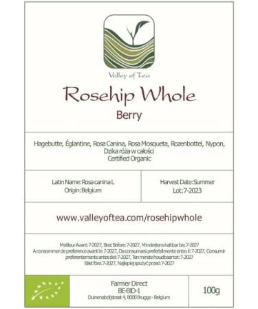 Rosehip Fruit Whole Organic Quality - Buy Online on GoSupps.com