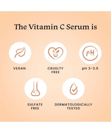 Fox.. ..tale Vitamin C Brightening Serum 15% L-Ascorbic Acid with Vitamin E Face Serum for Dark Spots and Uneven Skin Tone All Skin Types 10ml - Buy Online on GoSupps.com