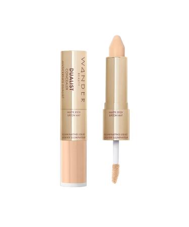 Wander Beauty Dualist Matte and Illuminating Concealer Makeup - Ivory Fair - Dual-Ended Matte Concealer Stick + Liquid Concealer - Full Coverage Concealer Brightens  Firms  & Hydrates Under Eyes - Buy Online on GoSupps.com