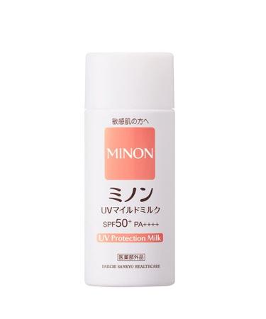 1PC Minon Priming Luminous Moisturizing Pyhsical Sunscreen Sun Block Sunscreen SPF50+ PA ++++ UV Protect Milk  80ml