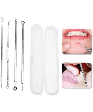 Blackhead Remover Tool Kit 4 Pieces Comedone Extractor Tool Blemish Whitehead Removal Acne Needle Pimple Stainless Steel Durability and convenience - Buy Online on GoSupps.com