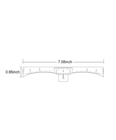 Disposable Eyebrow Ruler Sticker (100Pcs) for Tattoo Makeup - Adhesive Makeup Tool - Buy Online on GoSupps.com