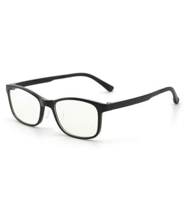 Glasses without presumption young girls anti-blue light computer glasses UV protection blue light filter glass pc TV online lessons protective glasses nerd glasses clear lens glasses frame with glasses case black