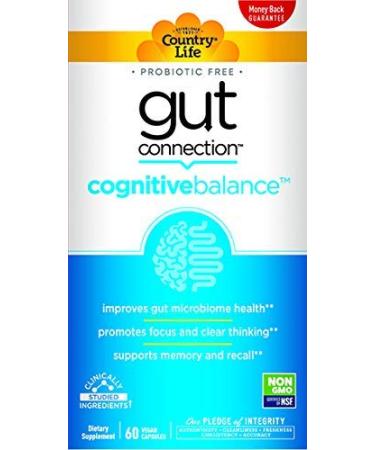 Country Life Gut Connection Cognitive Balance 60 Vegan Capsules
