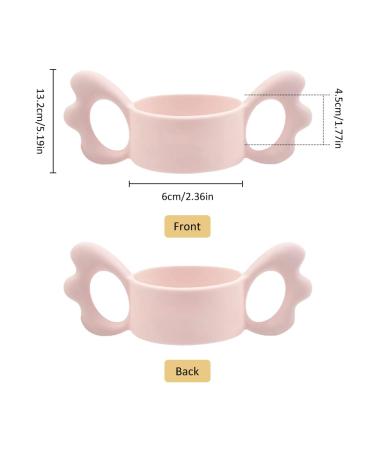 Buy Silicone Baby Bottle Handles - Wide Neck 2PCs Pink & Blue - Durable & Easy Grip for Infants - Buy Online on GoSupps.com