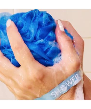 Shower Bouquet Loofah Bath Sponge Swirl Deep Set XL 75g - 4 Pack Soft Mesh Net Luffa Loofa Puff - Exfoliating Body Scrubber for Women and Men - Buy Online on GoSupps.com