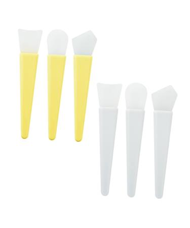 Mikinona 2 Sets Brush Facial Mud Brush Applicator Body Butter Applicator Care Tools Beauty Tools Facial Mud Applicator Silicone Facial Brush