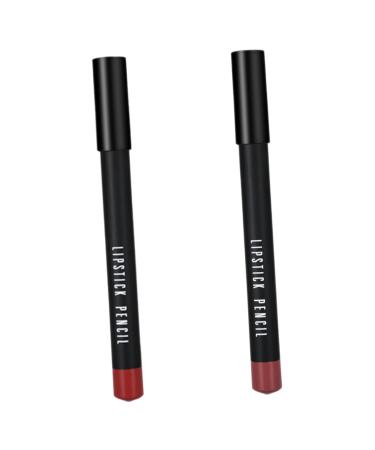 Beavorty 2pcs Waterproof Lip Liner Lip Liner Pencils Women Lipstick Lip Pen Lipstick Pencil Makeup Lipstick Matte Lipstick Matte Lip Liner Pencil