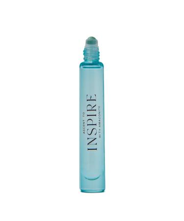 ASCENTION Ascent to Inspire Astral Elixir | Clean Perfume with Amazonite Healing Crystal Rollerball | Skin Safe Roll-On Parfum | Invigorating Ocean Scent w/Coconut Flower Sea Salt & Palo Santo Ascent to Inspire 0.34 Fl Oz (Pack of 1)