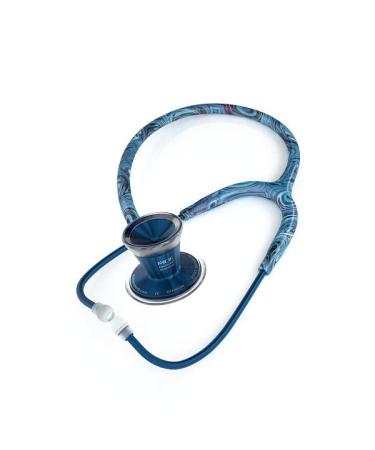 MDF Instruments Starry Night ProCardial Stethoscope - Lightweight Titanium Dual Head Adult Starry Night Tube Titanium Blue Capridium Chestpiece - MDF797TSNCD - Buy Online on GoSupps.com