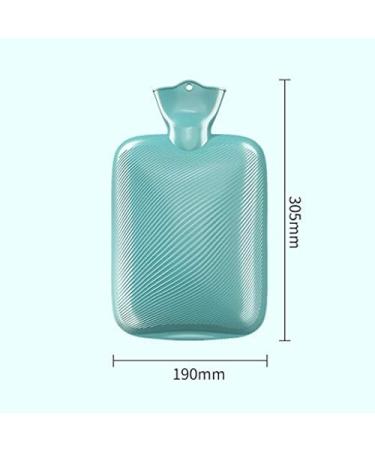 Classic Rubber Heat Bottle - Ideal for Pain Relief & Therapy | 2L Warm Water Bottle with Knitting Cover | International Shipping - Buy Online on GoSupps.com