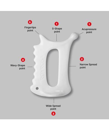 Roy Rosa 100% Ceramic Gua Sha - Acupuncture Therapy for Face & Body | Reduces Fine Lines Wrinkles Muscle Tension | Made in South Korea - Buy Online on GoSupps.com