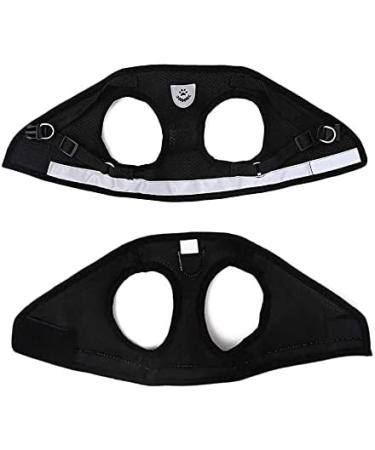Femax Dog Harness & Linen Set: Soft Mesh Reflective Adjustable Breastware for Dogs & Cats - Perfect for Walking & Training (30-34 cm Black) - Buy Online on GoSupps.com
