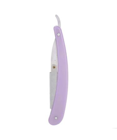 Classic Razor - Retro Men Manual Razor Classic Barber Razor Foldable Hair Beard Razor Shaving Knife(purple)