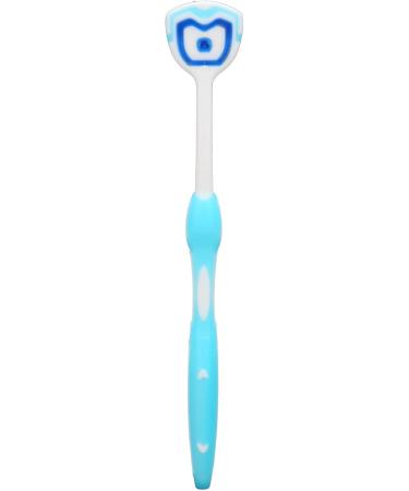 10-Piece Tongue Scraper Set - Long Handle Ergonomic Silicone Cleaning Brush for Oral Health & Fresh Breath - Blue - Buy Online on GoSupps.com