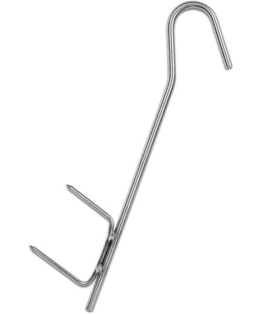 Pack of 10 U-Double Point 21cm Smoking Hooks - Butcher Hooks for Perfectly Smoked Meat | International Shipping Available - Buy Online on GoSupps.com