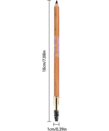 Makeup Brow Pencil | Double Ended Eyebrow Pencil | Waterproof Retractable Brow Pencil Makeup Brow Stylist Definer for Girls Girls Black - Buy Online on GoSupps.com